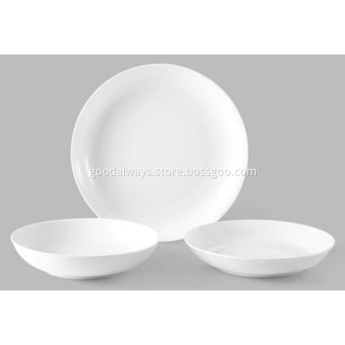 8.25-Inch ,21-cm White Porcelain coupe soup plate